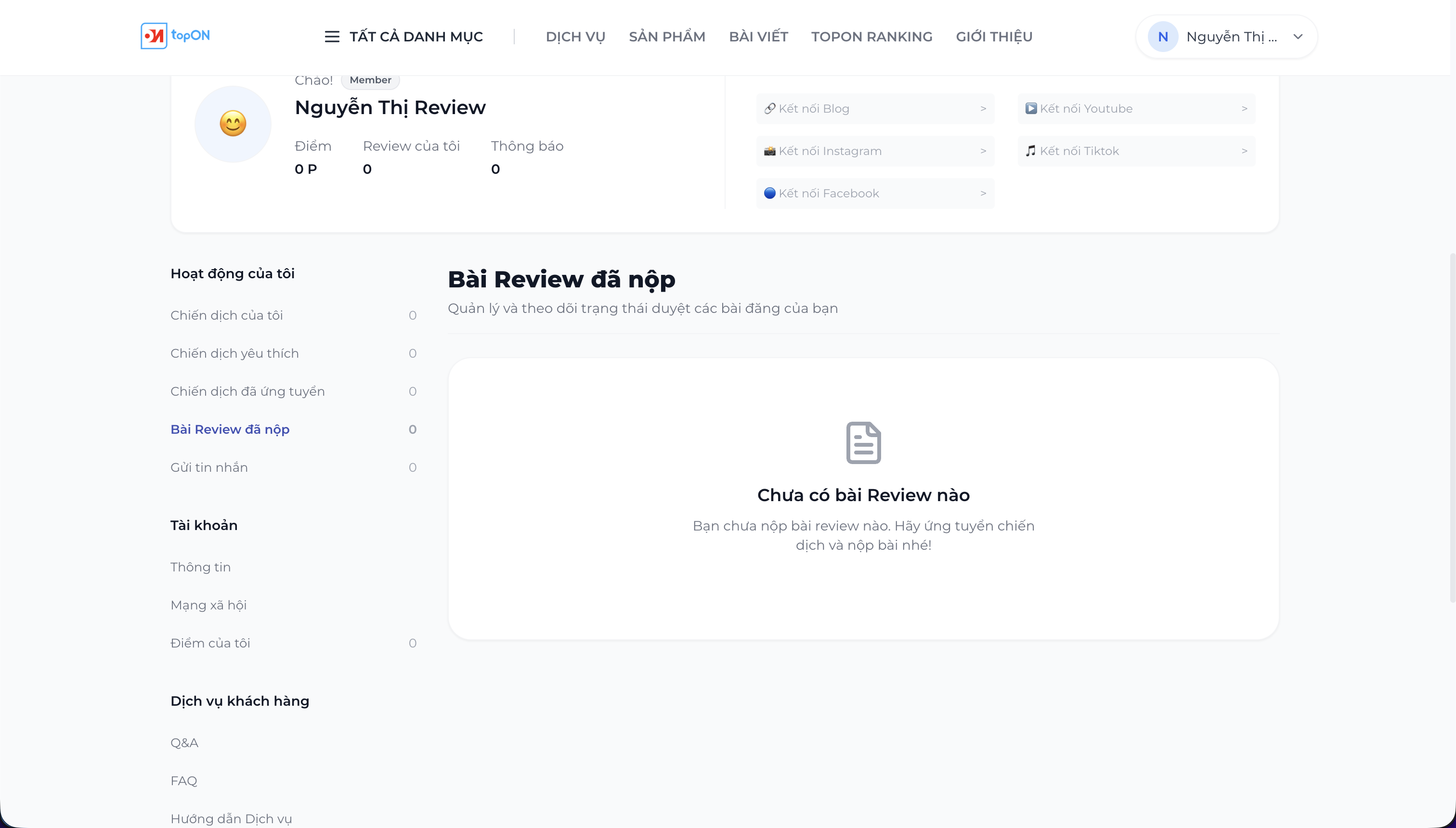 Bước 7. Thực hiện nhiệm vụ Review